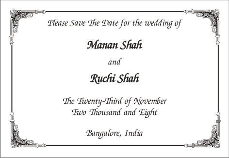 Save the date card 10 - Parekh Cards